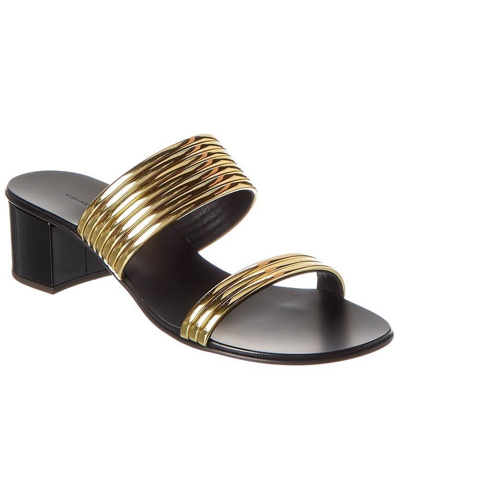 Giuseppe Zanotti Roll 40 Leather Sandal